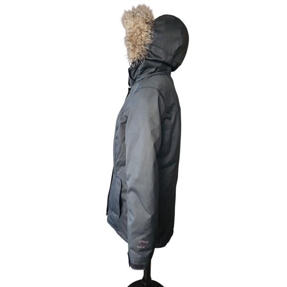 Eddie Bauer EB600 Goose Down Stadium Coat Womens Medium Black Winter Outdoors - Picture 2 of 10